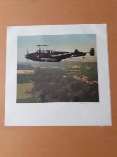 Dt.- Reich (021143) Propagandabild Messerschmitt Me 110 über Flandern, JUNKERS-WANDKALENDER 1941