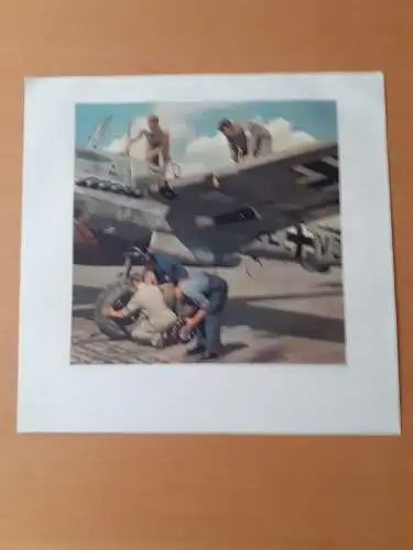 Dt.- Reich (021144) Propagandabild Messerschmitt Me 110 vor dem Einfliegen, JUNKERS-WANDKALENDER 1941