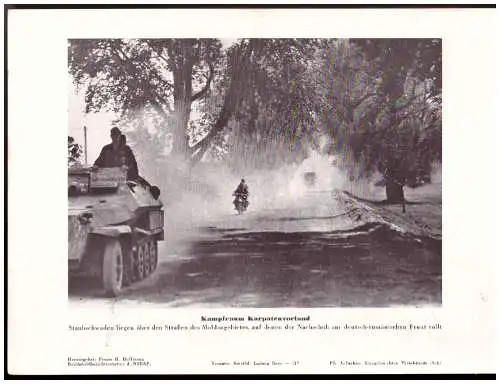 Dt- Reich (020651) Propaganda Pressefoto , H. Hoffmann, Kampfraum Karpatenvorland