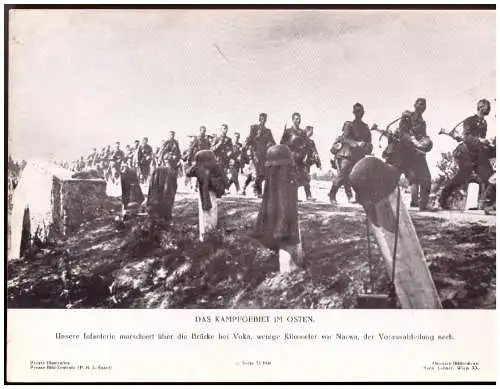 Dt- Reich (020656) Propaganda Presse-Illustration, Das Kampfgebiet im Osten