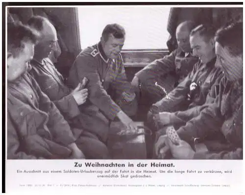 Dt- Reich (020661) Propaganda, Bilderdienst Weber Leipzig, Zu Weihnachten in der Heimat