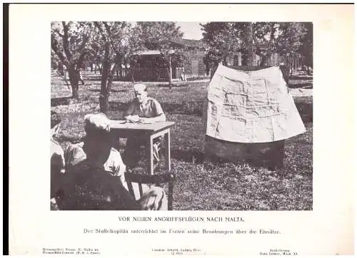 Dt- Reich (020668) Propaganda, Herrausgeber H.Hoffmann, Vor Neuen Angriffsfügen nach Malta