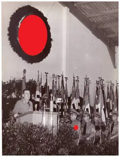 Dt- Reich (020669) Propaganda, Foto Blaha , Wien, WHW 1938/39 Eröffnungkundgebung Rotundengelände, Messehalle VII