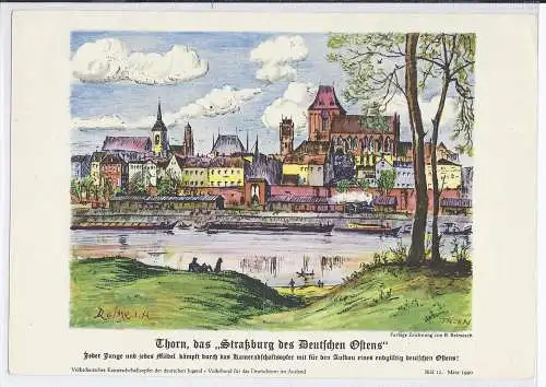 Dt- Reich (005151) Propagandablatt Volksbund für das Deutschtum im Ausland, Thorn, das Straßburg des Deutschen Ostens