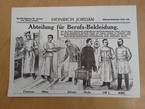 7 antike Katalogblätter der Ausstattung Fa. Heinrich Jordan ab1839, wie neu, RAR !