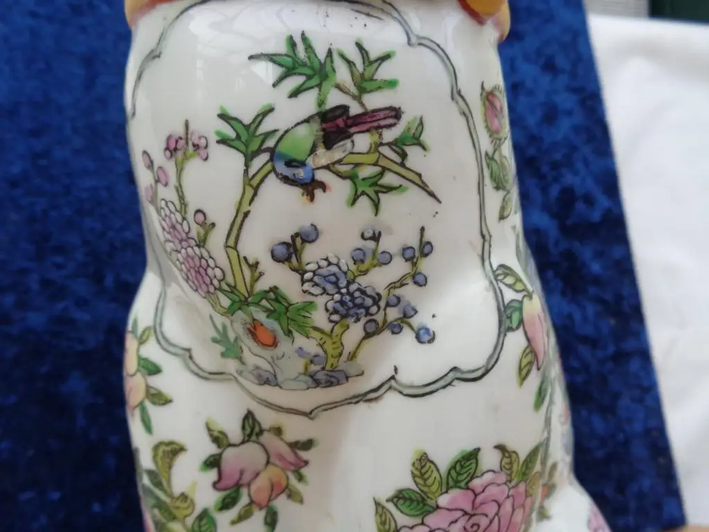 Große asiatische PORZELLAN KATZE Imari?/Kutani?, handbemalt, gemarkt, TOP+RAR 4