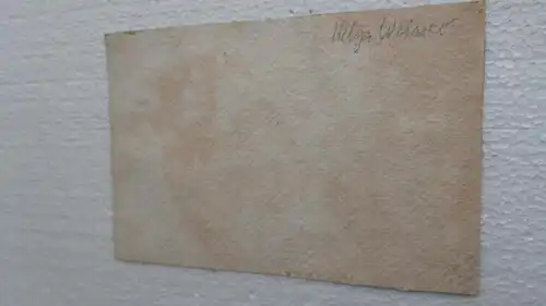 Aus Nachlass originales AQUARELL(4) auf Krepp, sign.Helga Weiner, 17x11 cm, s.g.