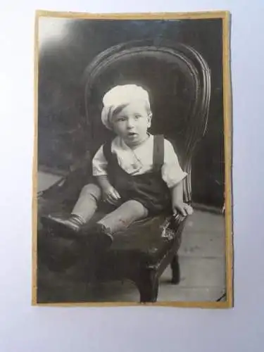 Altes orig. Kinderfoto auf Pappe um 1910, 100x150 mm, guter Erhalt