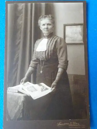 Orig. Porträtfoto, um 1910, Pappe, 105x165 mm, sehr gut neuwertig, Samson & Co Hildesheim