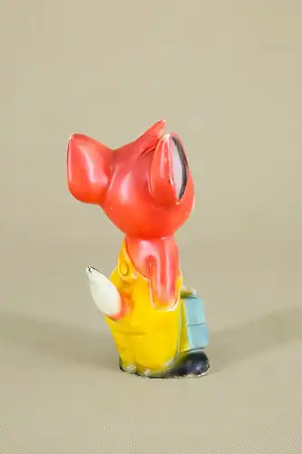 Sammlerfigur FOXI von Rolf Kauka für John Thermoplastic, 1950er