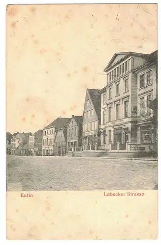 Litho Ak Eutin Lübecker Strasse 1905