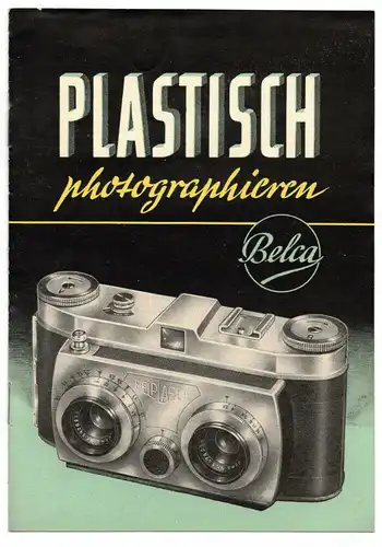 Prospekt Belca plastisch fotografieren 3D Stereokamera 1956