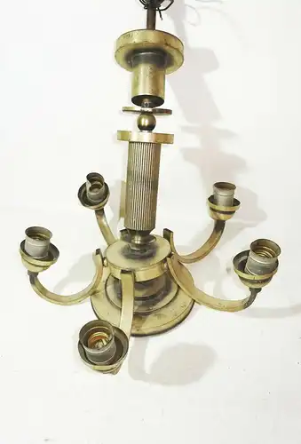 Alte Deckenlampe Gestell 5armig 1920er Jahre Vintage Lampe Leuchter Ersatzteil