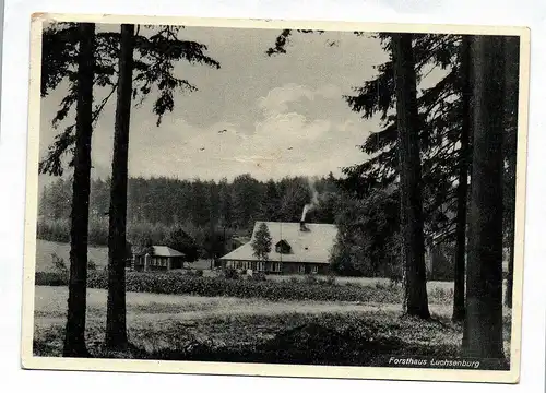 Ak Forshaus Luchsenburg Pulsnitz Sachsen 1935 Ansichtskarte Deutsches Reich