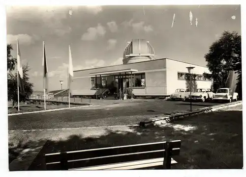 Echt Foto Schulsternwarte u. Satellitenstation Rodewisch i. Foto Postkarte