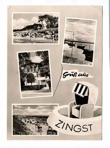 Ansichtskarte Gruß aus Zingst Mecklenburg-Vorpommern Postkarte DDR 1963