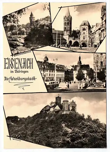 Foto Ak Eisenach in Thüringen Die Wartburgstadt Burschenschaftsdenkmal Wartburg