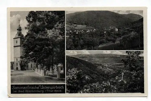 Ak Sommerfrische Unterwirbach bei Bad Blankenburg Thüringer Wald