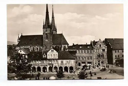 Ak Foto Saalfeld Saale Thüringen Markt