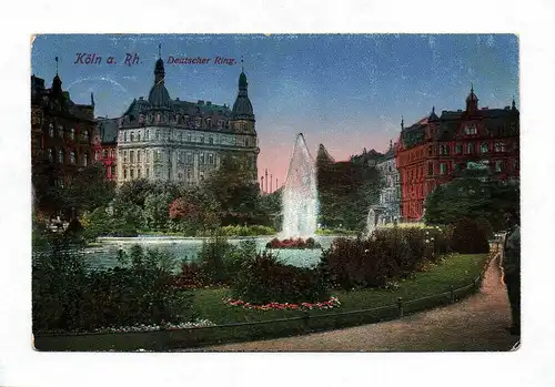 Ak Köln a. Rh. Deutscher Ring Feldpost 1918