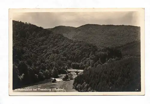 Ak Wilhelmsblick bei Treseburg Bodetal