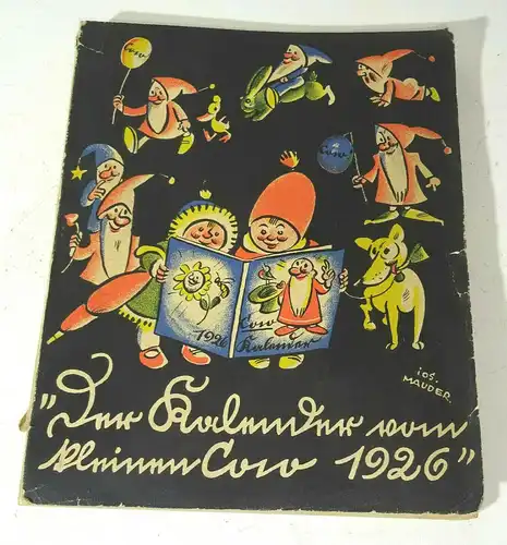 Josef Mauder Der  Kalender des kleinen Coco 1926 Rahma Reklame m Stundenplan