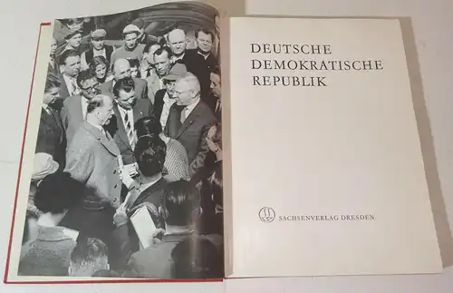 Bildband Deutsche Demokratische Republik Sachsenverlag 1962