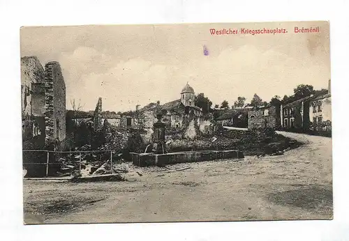 Ak Westlicher Kriegsschauplatz Bréménil Frankreich Feldpostkarte 1915