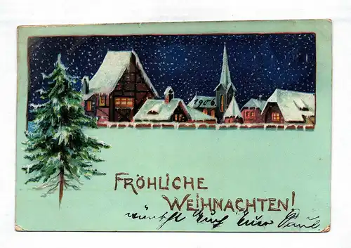 Postkarte Weihnachten Deutsches Reich ca. 1905 Weihnachtskarte