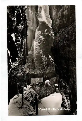 Ak Wasserfall Partnachklamm Garmisch-Partenkirchen