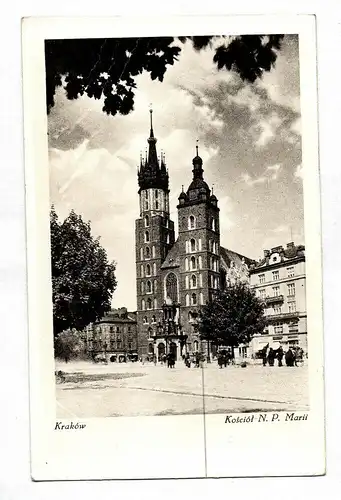 Ak Kraków Krakau Polen Kirche Kościoła N. P. Marii