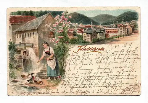 Ak Friedrichroda Gotha Thüringen 1901