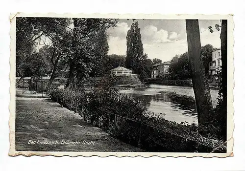 Ak Bad Kreuznach Elisabeth-Quelle Centralhotel H. Ledosquet 1939