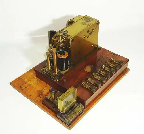 Morsetelegraph W. Gurlt Berlin um 1880 Morseapparat Morsegerät Schreibtelegraph
