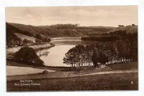 Ak Bad Polzin Pommersche Schweiz Fünfsee 1927