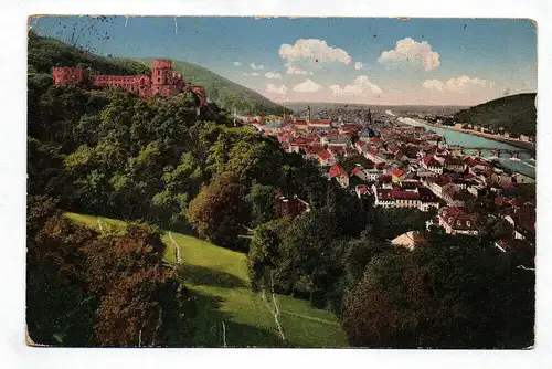 Ak Heidelberg alte Postkarte Baden-Württemberg 1915
