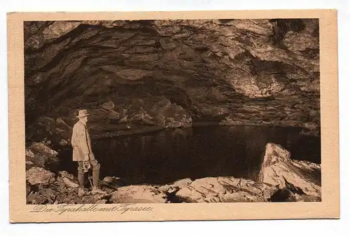 Ak Die Tyrahalle mit Tyrasee Heimkehle Uftrungen