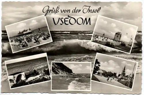 Ak Echtfoto Gruß von der Insel Usedom