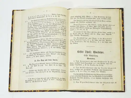 Deutsche Schulgrammatik höhe Schule 1866 Dr. Moritz Spieß Bruno Berlet Annaberg