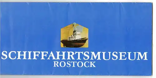2 x DDR Broschüre ROSTOCK Sehenswertes Schiffahrtsmuseum 1980er