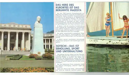 Am blauen Meer Sotschi UdSSR 50 Jahre Infotourist DDR Urlaub Reise 1979