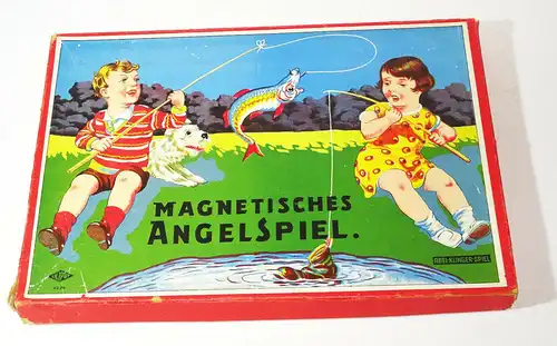 Magnetisches Angelspiel Liliput Abel Klinger Spiel vintage