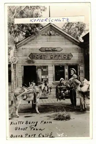 Foto Ak Cowboy Knott s Berry Farm Ghost Town Buena Park Californien Post 