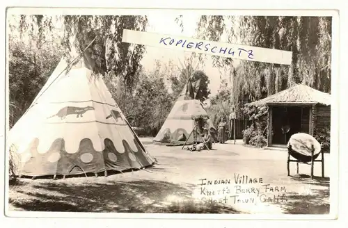 Foto Ak Indian Village Knott s Berry Farm Ghost Town Californien Indianer Tipi 