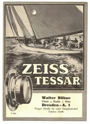 Zeiss Tessar Walter Höhne Dresden 1930er