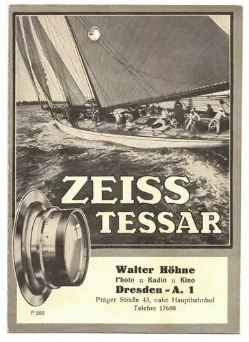 Zeiss Tessar Walter Höhne Dresden 1930er 
