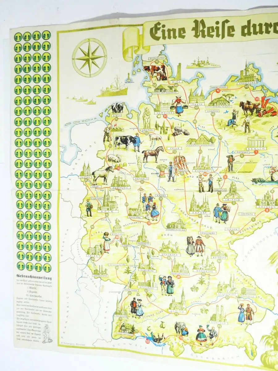 Eine Reise durch Deutschland 1930er Ostpreußen Gebiete mit seltenen Figuren 3