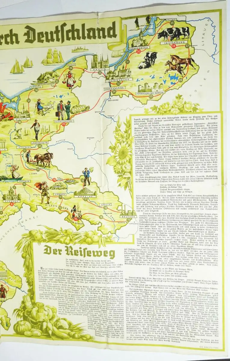 Eine Reise durch Deutschland 1930er Ostpreußen Gebiete mit seltenen Figuren 4