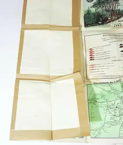 Pharus Plan Rund um Berlin S-Bahn U-Bahn 1948 Landkarte 