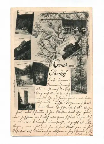 Ak Gruß aus Oberhof Thüringen Postkarte 1902